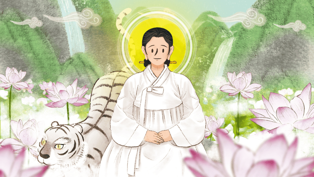 Маго (마고할미) и бог Смерти (사신).png